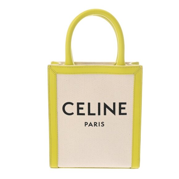 CELINE Minibar Tical Hippo White/Blanc/Yellow 193302 hand bag 800000135953000 - Picture 1 of 8